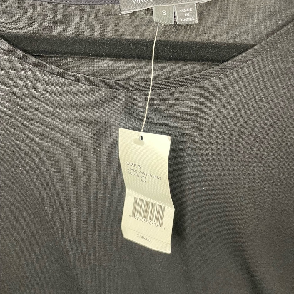 Vince Women’s Top Long Sleeve Black Small. - Picture 6 of 8